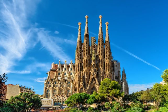 Sagrada Familia, Barcelone, Espagne (L'Orgue du château de Salins)