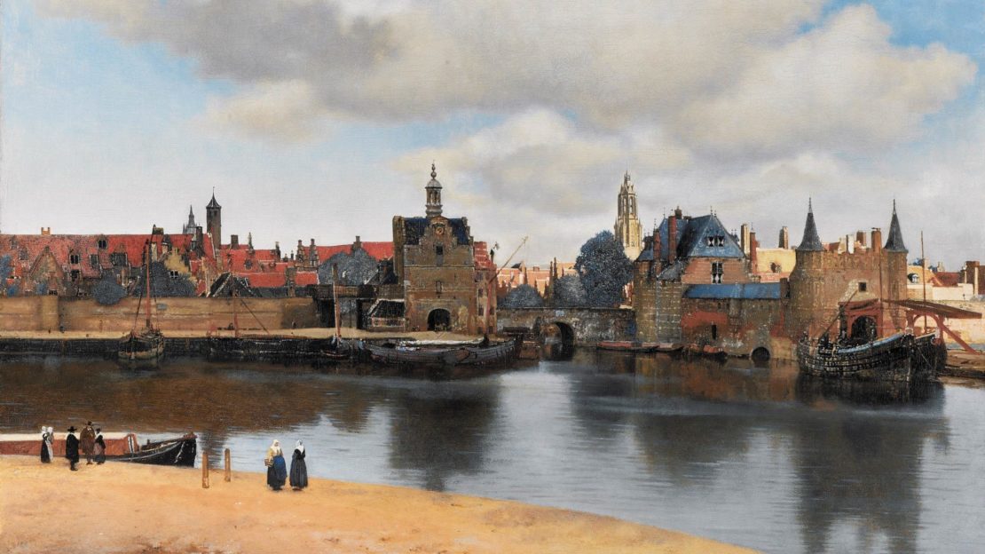 Johannes Vermeer, Vue de Delft, 1661, Pays-Bas (Mauritshuis)