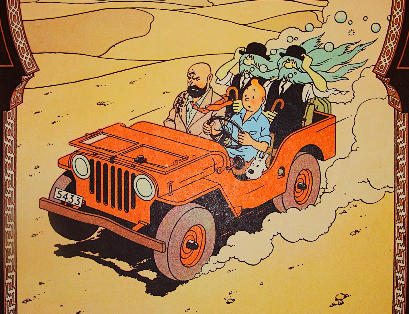 Tintin, Au pays de l'or noir, Hergé, 1950 (Paulourenzo / Flickr)